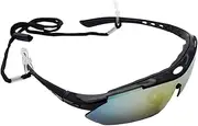 Polarized Sport Sunglasses, X7 Army Sunglasses Military Tactical Goggles With 4 Interchangeable Lens, Protective Glasses for Men and Women in Running Cycling Skiing Fishing-d.Adventure polarized sport glasses