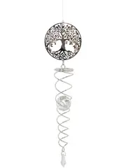 56cm Tree of Life Crystal Vortex Spinner, Illusion Decor - Sun Catcher