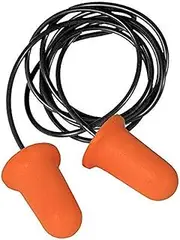 DEWALT DPG65 Corded Foam Ear Plugs for Noise Reduction, Bell-Shaped Earplugs for Work, Comfortable Fit, AS/NZS Tested