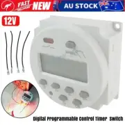 DC 12V Timer Switch Digital LCD Programmable Control Time Relay Day/Week Set