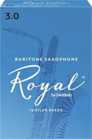 Royal by D'Addario Baritone Sax Reeds, Strength 3, 10-pack
