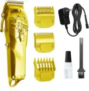 Anrom Hair Clippers for Men Professional - Cordless & Corded Barber Gold