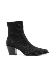Jimmy Choo Glitter Detailing Western Style Ankle Boots