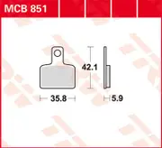 TRW Lucas Brake pad MCB851