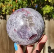 Purple Unicorn Stone Crystal Sphere 738 grams | 1lbs 11oz | 81mm | A Grade Qual