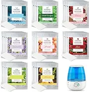 32 Pcs Humidifier Scented Pads 1.57 x 0.87 Inch Vapor Pads Replacement Universal Vapor Pads Menthol Eucalyptus Vapor Pads 8h Long Lasting Relief Vapor Pads for Humidifier Home Favor(8 Flavors)