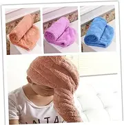 HONMEET 2pcs Bath Shower Hair Drying Cap Quick Dry Absorbent Material Safe for Hair Portable for Home Travel