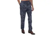 Ted Baker Mens Postot Cotton Printed Trousers (Navy) - UTGT2699