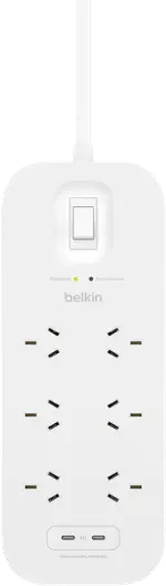 Belkin SurgePro 6-Outlet Surge Protector with Dual USB-C