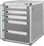 5-Layer File Cabinet Drawer Can Be Locked, Desk Stationery Extension File Manager, Used for A4 Paper, Magazines, Documents and Documents (Size : 31.5×35×39.8cm)
