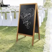 Folding A-Frame Blackboard Chalkboard Restaurant Menu Board Drawing Art Craft US