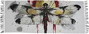 [AIXIWAWA] Dragonfly Sun Women's Pashminas Scarf, Shawls Wrap Lightwight Tassel for Evening Dress Dinner Party, Multicolor