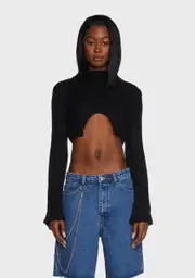 Incognito Queen Cropped Sweater