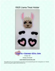 Llama Treat Holder- Plastic Canvas Pattern or Kit
