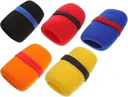 Happyyami 5pcs Mic Protector Sponge Covers Microphone Windscreen for Stage Performance Ktv and Conference Use Reduces Noise and Dust Interference