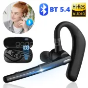 Wireless Headphone Bluetooth 5.4 Ear Hook with Charging Case Dual Mic Earphone