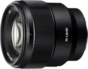 [Sony] SEL85F18 85mm F/1.8-22 Medium-Telephoto Fixed Prime Camera Lens, Black