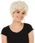 Funky Platinum Blonde Curly Wig