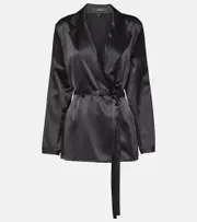 [Joseph] Joseph Joubert silk satin jacket AU 12 black