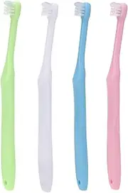 4 Pieces Tuft Toothbrush, Tiny Small Head, Orthodontic Soft Trim, Wisdom Toothbrush, Single Compact Interdental Interspace Brush