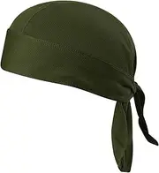 [Generic] Ycle Sweat-Wicking Cap Beanie Cap Cycling Headscarf Headband Quick-Dry Pi E Beanie for Army Green