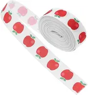 Homoyoyo 1 Roll Apple Pattern Wrapping Ribbon for Back to School Decorations DIY Crafts Graduation Projects Unique Design Present Ribbon for Creative Wrapping and School Celebrations