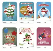 Christmas Gift Label Stickers 7.5x5cm 30pc Present Wrapping Cards Name Tags