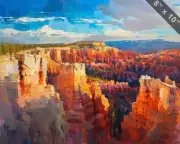 Bryce Canyon oil painting 8x10 Print