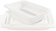 IEATFO Collapsible Portable Wash Basin, Kids Sensory Table Storage, Bottle Washing Basin Collapsible Camp Sink for Camping, Washing Vegetables, Dish, Fruit, Space Saving, 2 PCS, White