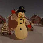 Christmas Inflatable Snowman with LEDs 805 cm Holiday Decor Outdoor Yard D 45281