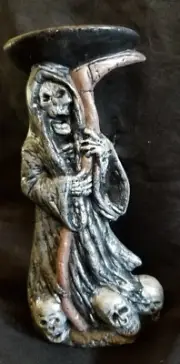 Grimm Reaper Candle Holder Ready To Paint Unpainted Ceramic Bisque