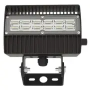 LEDone Flood Light 2080 Lumens 120-Degree Black Dusk to Dawn Integrated LED
