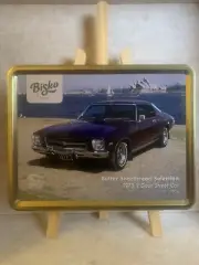 Bisko Biscuit Tin, 1973 2 Door Monaro Street Car, New , Tin Is Empty.