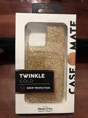 Case-Mate Phone Case for Apple iPhone 11 Pro, X, XS - Twinkle Gold/Stardust