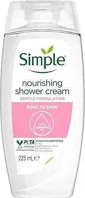 Simple Nourishing Shower Cream With Geranium Oil 225ml