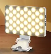 Cell Phone Fill Light, Adjustable Brightness White Color Multifunctional On Fill Video Light with Rechargeable Battery, for Live Streaming, Photo Taking