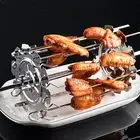 BBQ Roaster Rotisserie Skewers Cage Barbecue Meat Skewer Machine