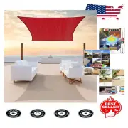 Heavy Duty 7' x 19' Sun Shade Sail - Waterproof Protection with 3-