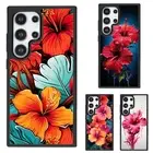 hawaian flowers Hibiscus For Samsung Galaxy Z Fold Flip 3 4 5 6 Lightweight Case