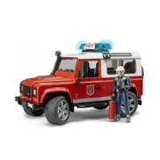 Bruder Licensed 1:16 Scale Land Rover Defender Wagon Fire Department with Light & Sound