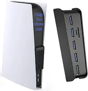 Port USB Hub for PS5, Megadream High-Speed Expansion Hub Charger Splitter Adapter with 4 USB + 1 USB Charging Port + 1 Type C Port, Compatible with PlayStation 5 Dualsence Game Console