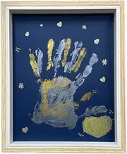 NAUXIU Family Handprint Kit, Family Keepsake Handprint Frame Kit, Capture Precious and Moments Paw Handprint with Print Our Pic