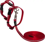 Alleycat Reflective Cat Harness Red Extra Small with Variable Load Safety Releas