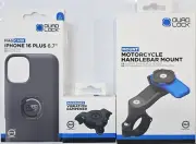 QUAD LOCK KIT APPLE iPHONE 16+ MAG Case, Dampener, Handlebar Mount *EXPRESS*