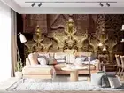 3D Sculpture Architecture Person Self-adhesive Removeable Wallpaper Wall Mural
