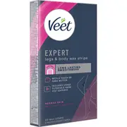 Veet Expert Legs & Body Hair Removal Cold Wax Strips 20 pack
