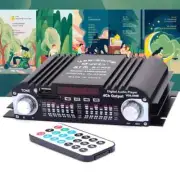 Bluetooth Amplifier HIFI 4-Channel Digital Audio Sound Amp FM Radio MP3 Support