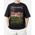 T恤 MEGADETH YOUTHANASIA TAG MERCHCONS BOOTLEG T-SHIRT BAND T