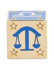 Adina Reyter 9K Libra Zodiac Diamond & Ceramic Block Big Bead