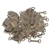 80pcs Sewing Hooks and Eyes Closure Set Copper Bronze